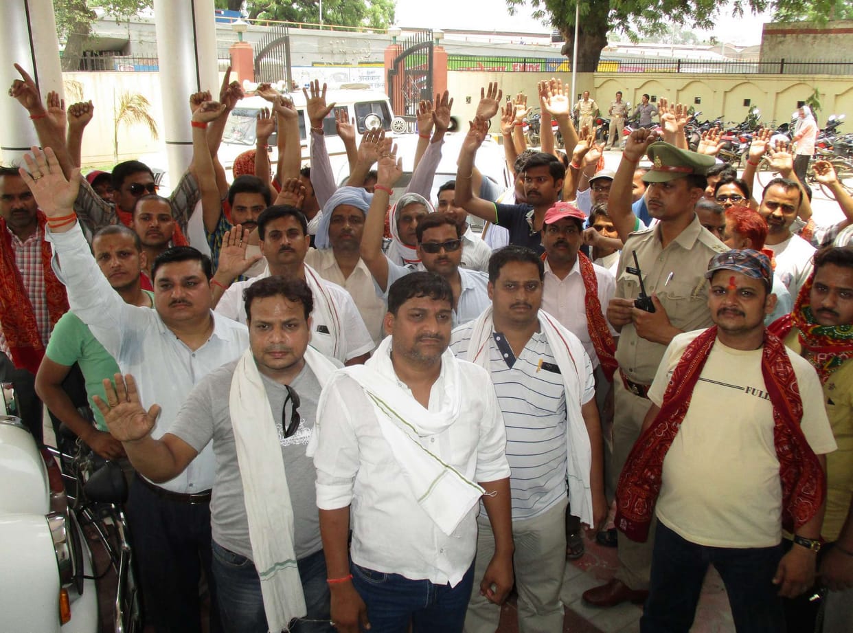 Protests by traders