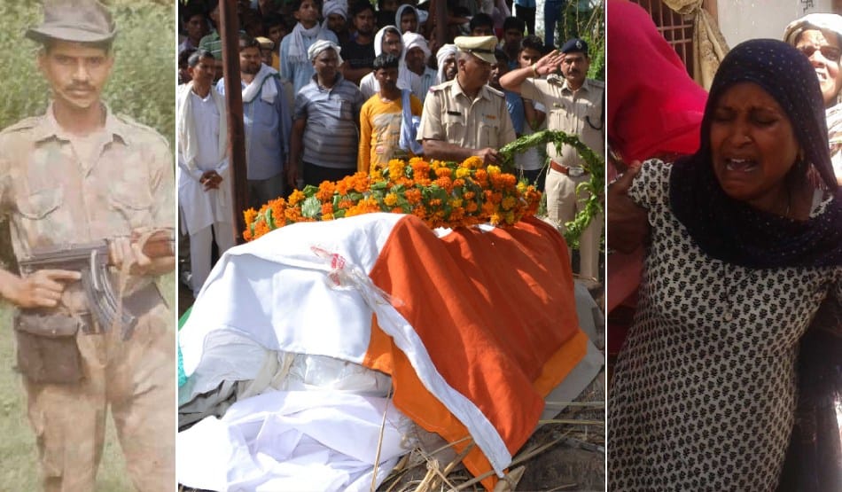 Pulgaon armament stores fire: son's martyrdom, Cremation of shaheed