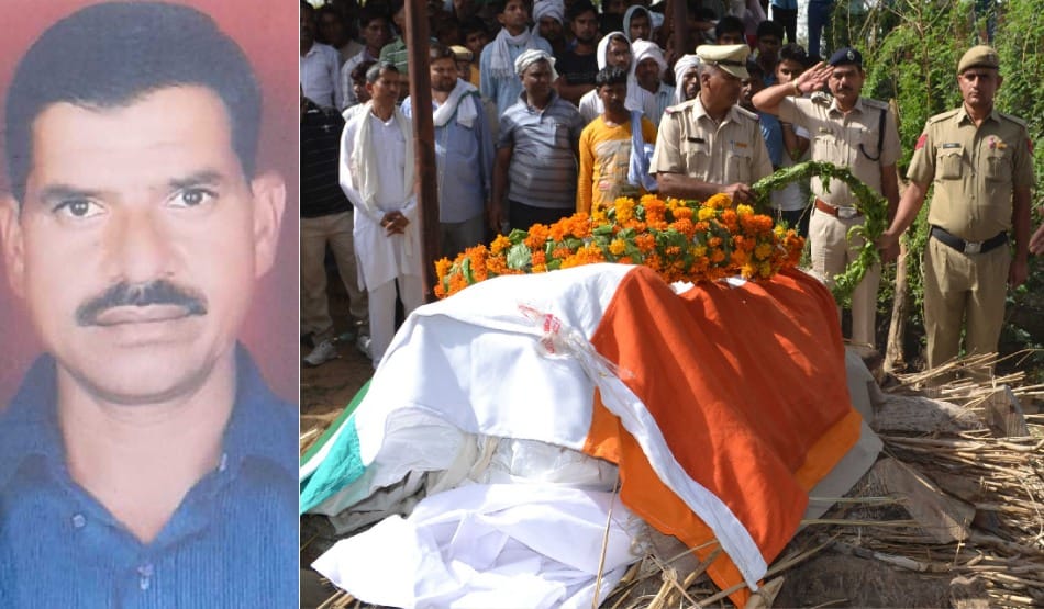 Pulgaon armament stores fire: son's martyrdom, Cremation of shaheed