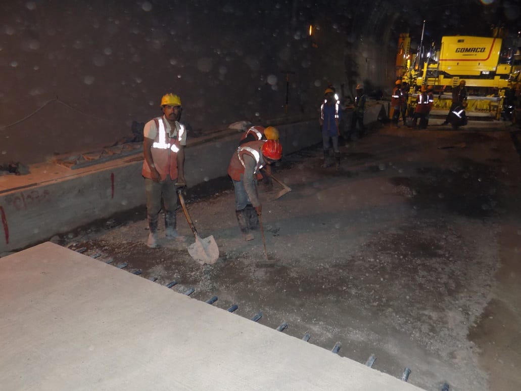 Nazarene tunnel work is in full swing
