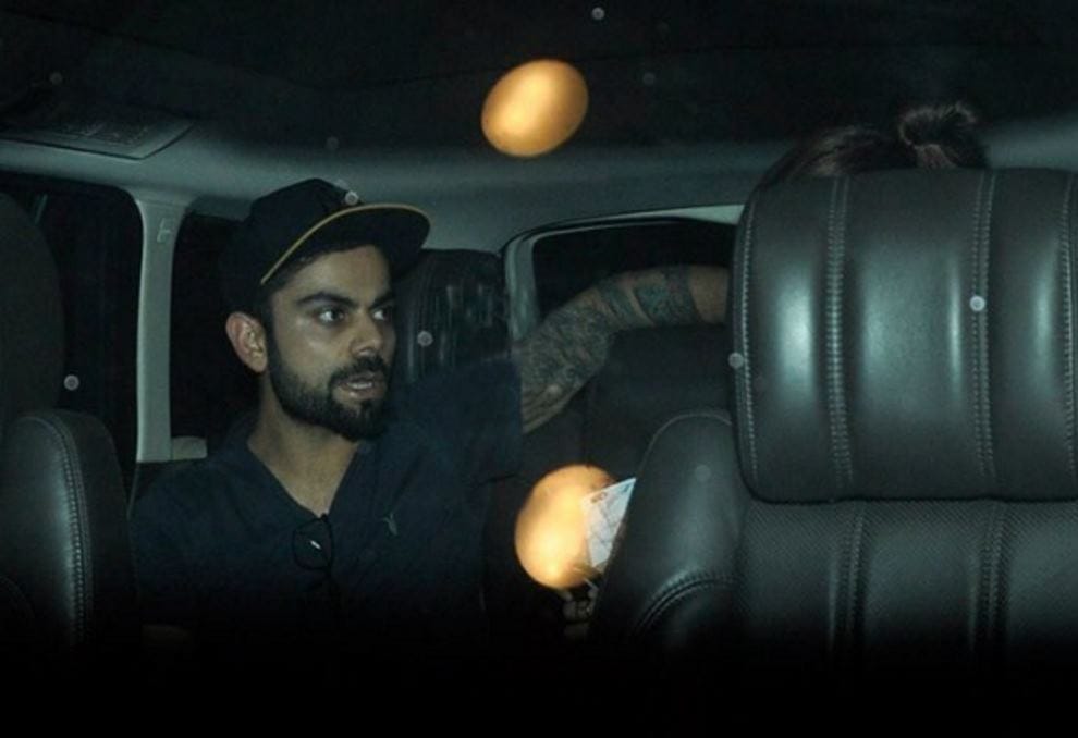 virat kohli And Anushka sharma At mumbai Airport