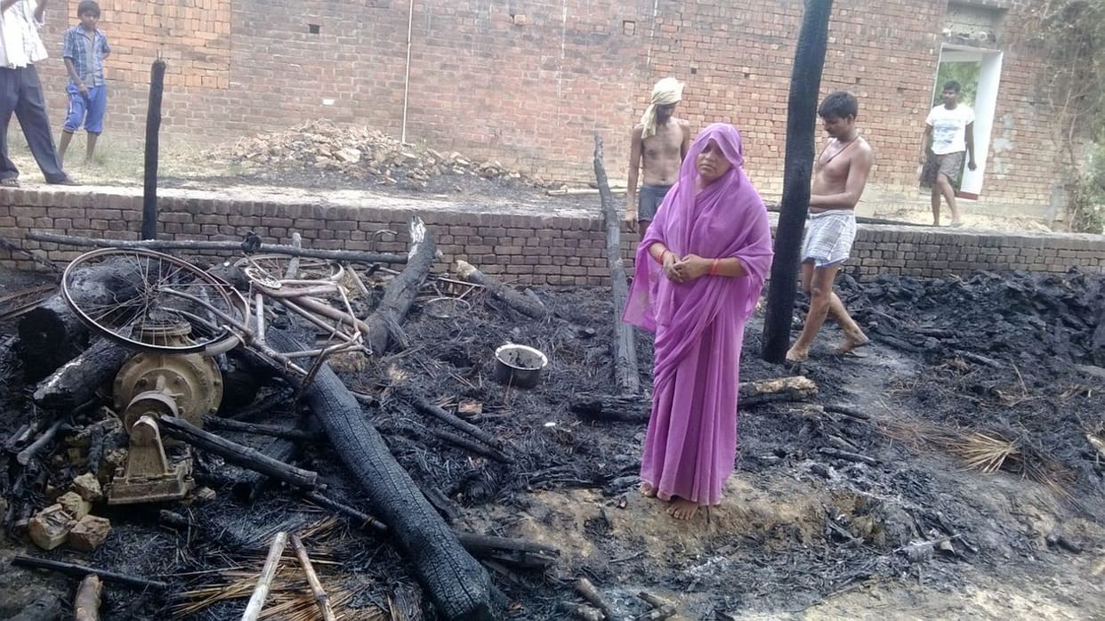 Two houses burnt