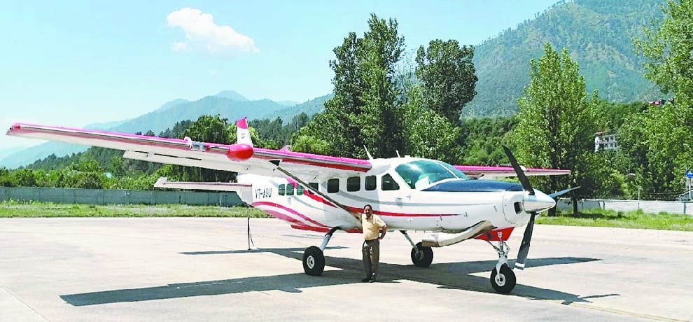  Air service sucessful trial at kullu-dharamshala route.