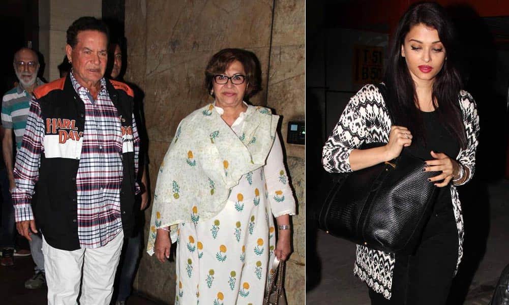 Aishwarya Rai Bachchan watches Housefull 3 with Helen and Salim Khan