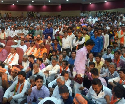 Amit Shah addressed a meet in Lucknow.
