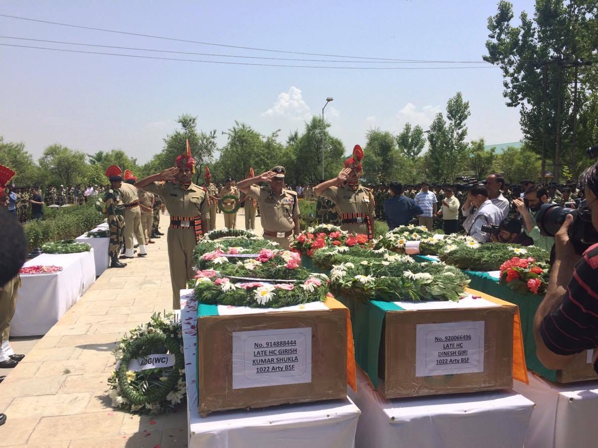 Mehbooba Mufti pay tribute to martyrs