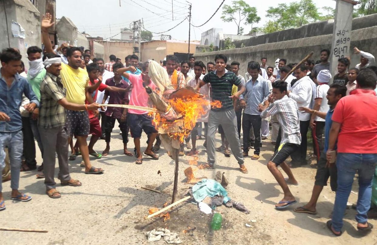 Section 144 champion among supporters blew mannequin