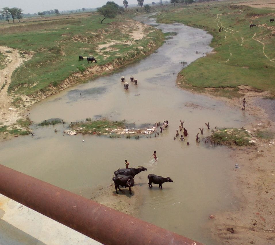 The river valley is looking Bhagirath