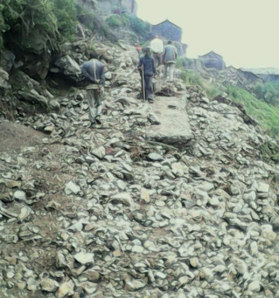 disaster by heavy rain in uttarakhand.