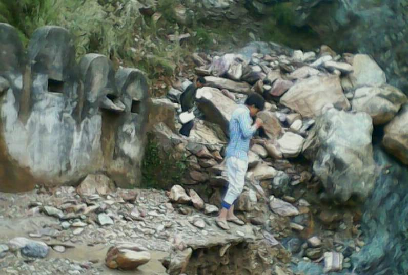 disaster by heavy rain in uttarakhand.