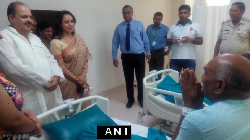 hema malini meet sp mukul dwivedi family