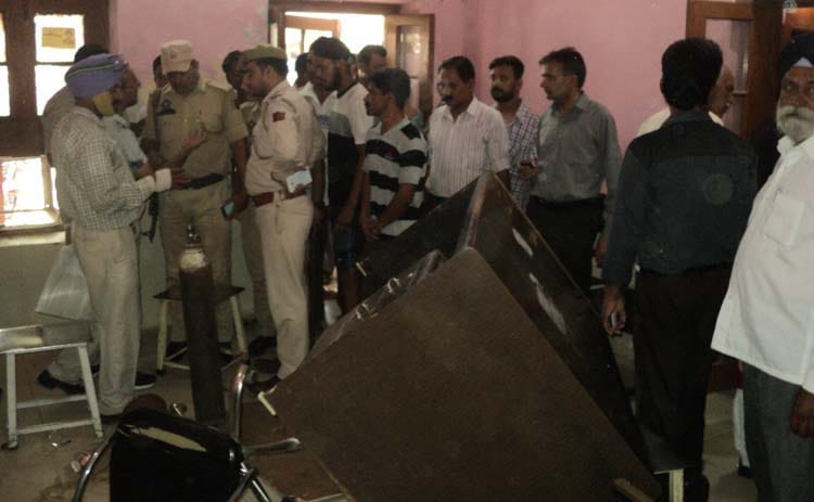  Demolition in Hospital at rs pura 