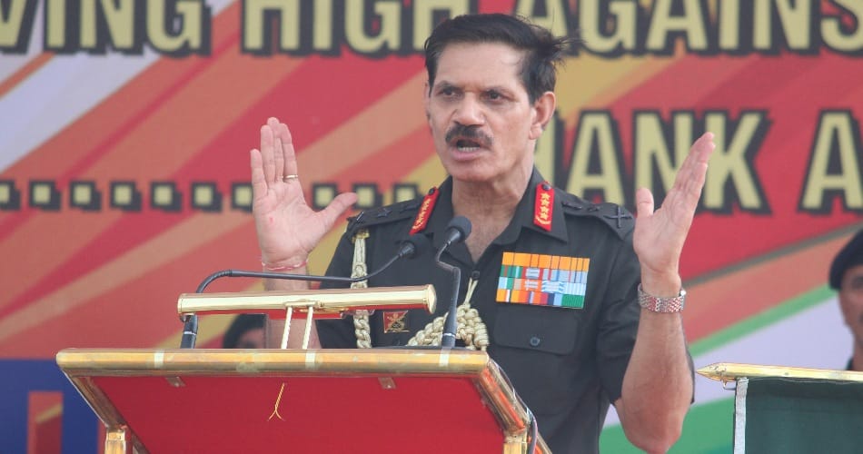 army chief en route to jammu and kashmir to review security 