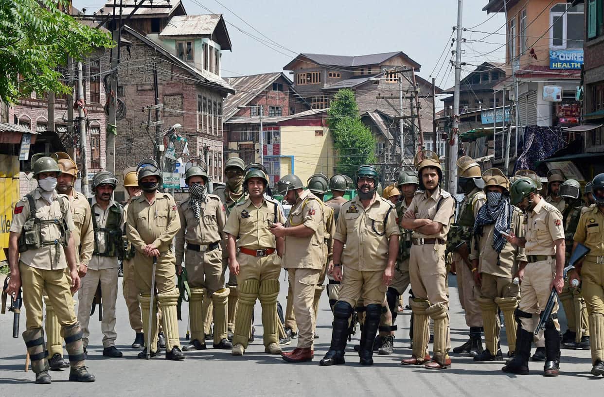 police on high alert in Jammu and Kashmir, jammu kashmir latest news