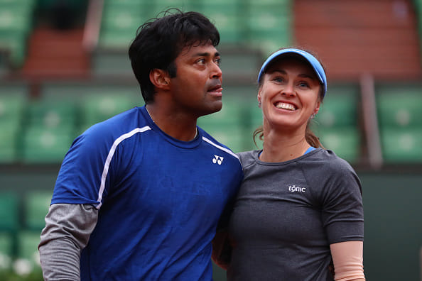 French Open Mixed Doubles Final on Friday Martina Hingis/Leander Paes beat 2-Sania Mirza/Ivan Dodig 