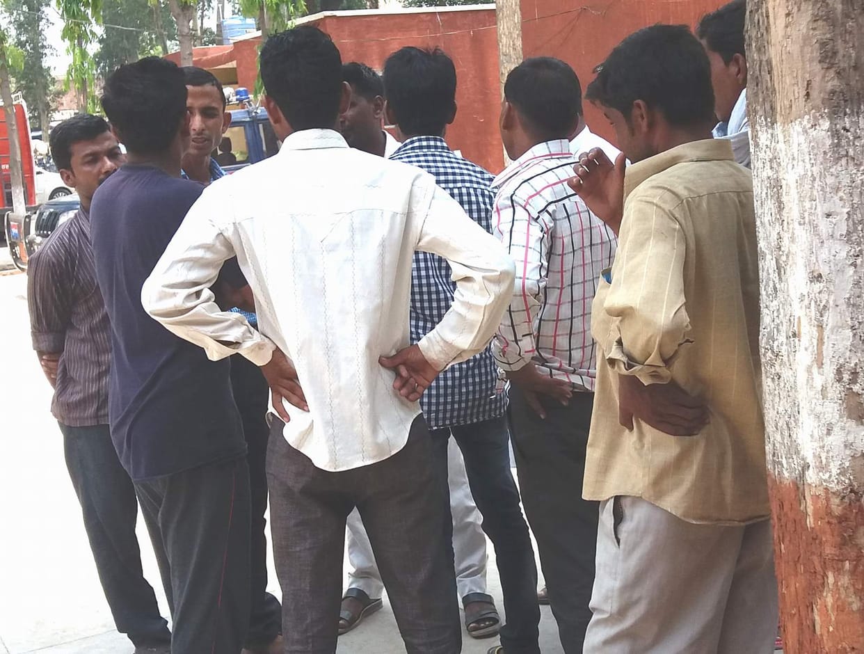 Young girl death in accident, protest