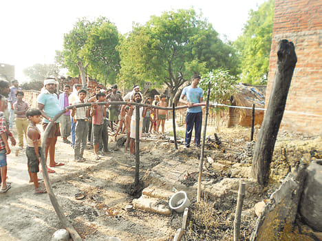 35 houses  burns in the Mlana village