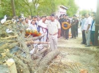 The final farewell with respect to the martyr Navjot