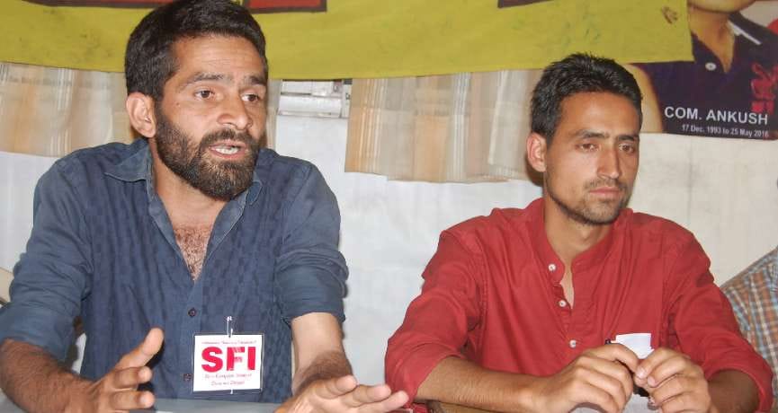SFI press conference in shimla 