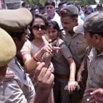 Protest of bharatiya janata party in mathura and lucknow in context of jawahar bagh issue,