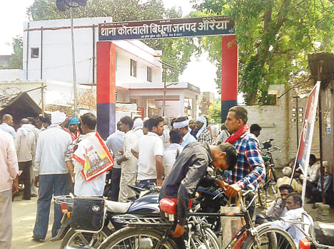 kidnapped businessman in auraiya