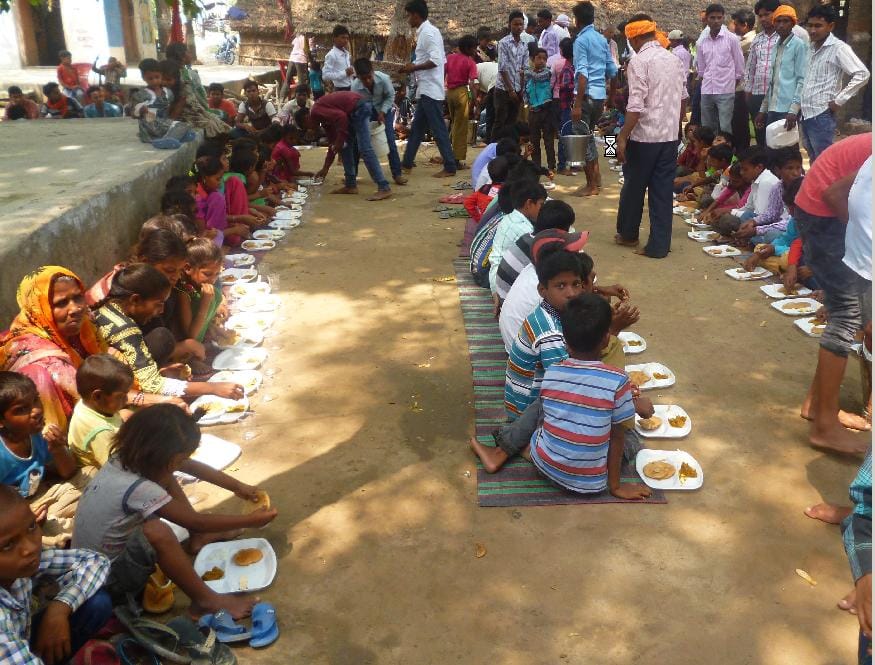 Completion of the narrative, the Bhandara