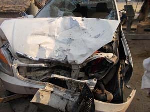 Direct car - bike collision , killing two Chhatraen