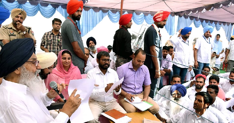 operation blue star anniversary, badal criticized sgpc for media ban uturn, muktsar, punjab
