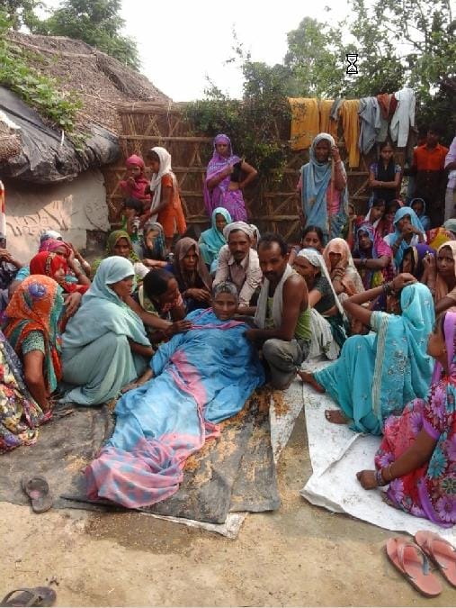 Kheri-old woman also died in the incident Mathura