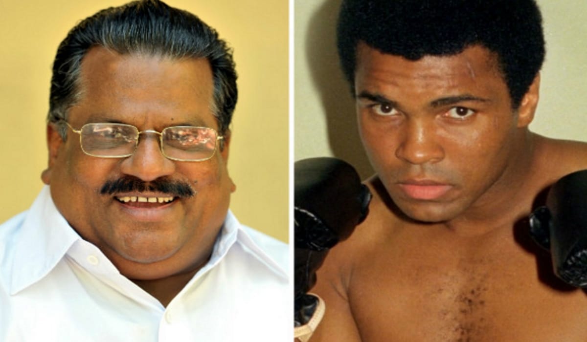 Muhammad Ali, a gold-medal winning Kerala athlete? Sports Minister Jayarajan seems to think so