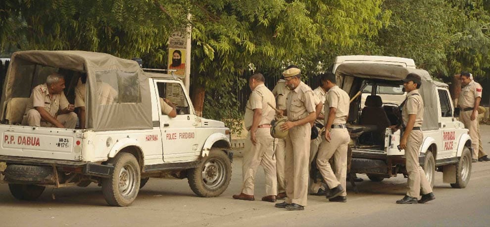 threat of terrorist attack in Haryana, police increased security