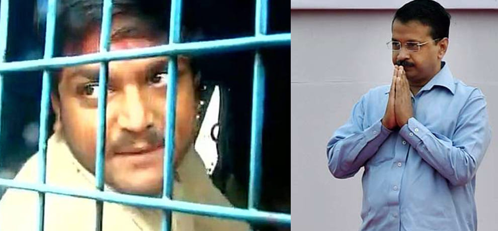 kejriwal supported hardik patel after meeting in jail
