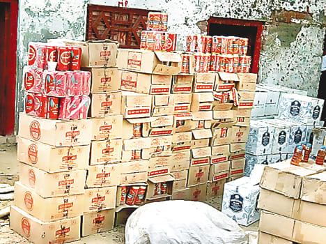 Retired soldier got home wine cache