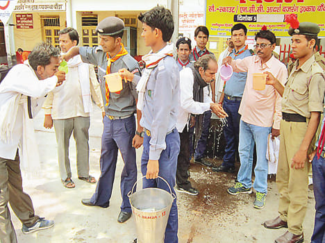 NCC and Scout watered passengers