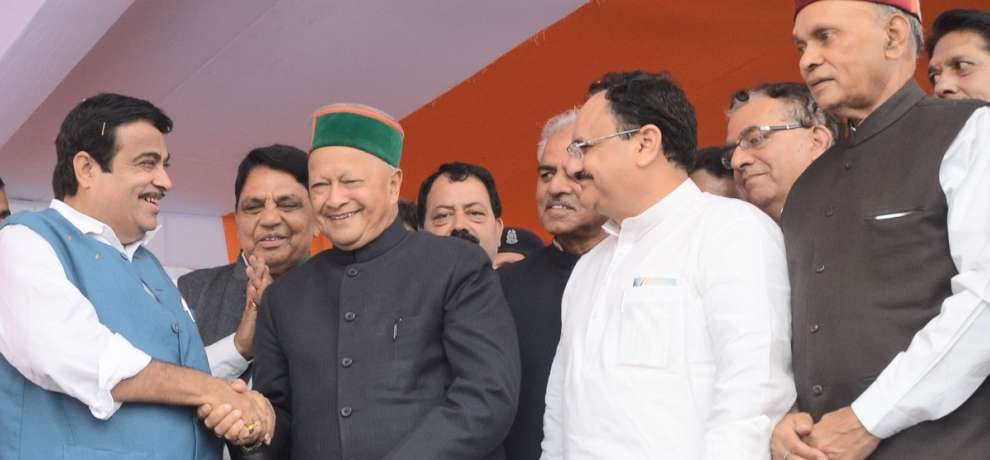 cm virbhadra singh appreciate union minister nitin gadkari efforts towards development