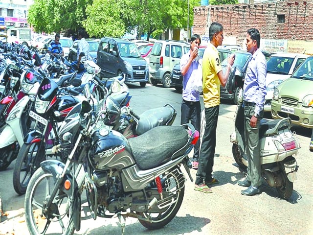 Parking in the guise of extortion