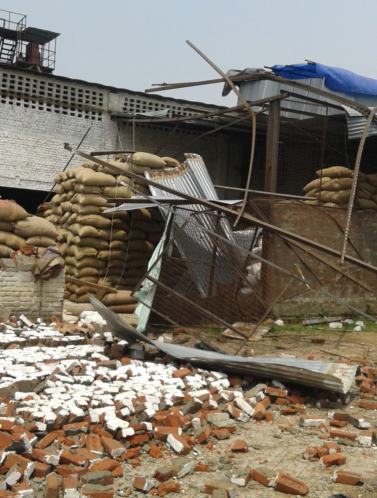 Rain storm devastation , two killed