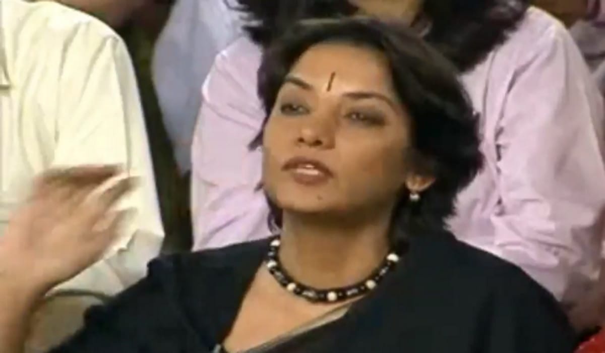 Shabana Azmi has released a video of 15 years ago