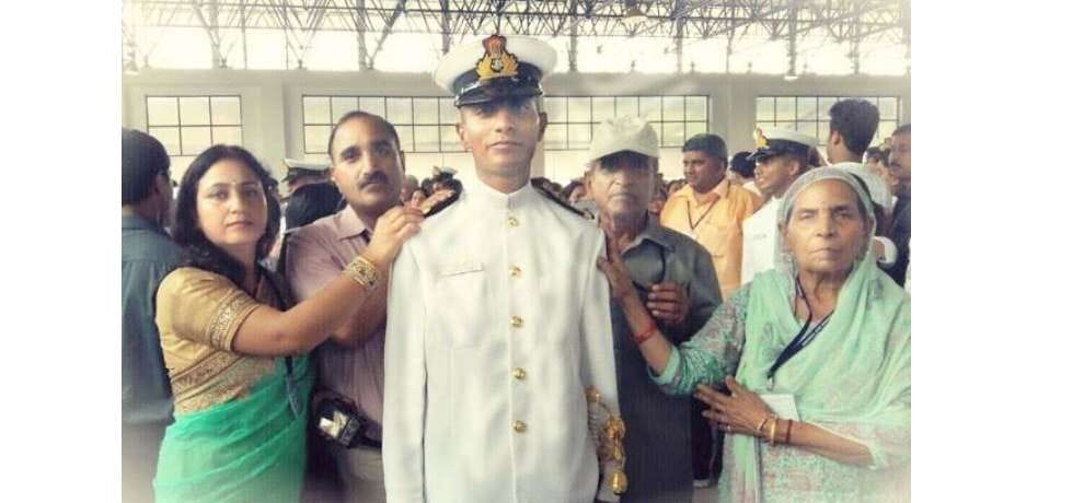 shubham becomes lieutenant in indian navy