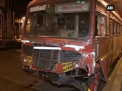 State transport bus hits four cars, 7 injured