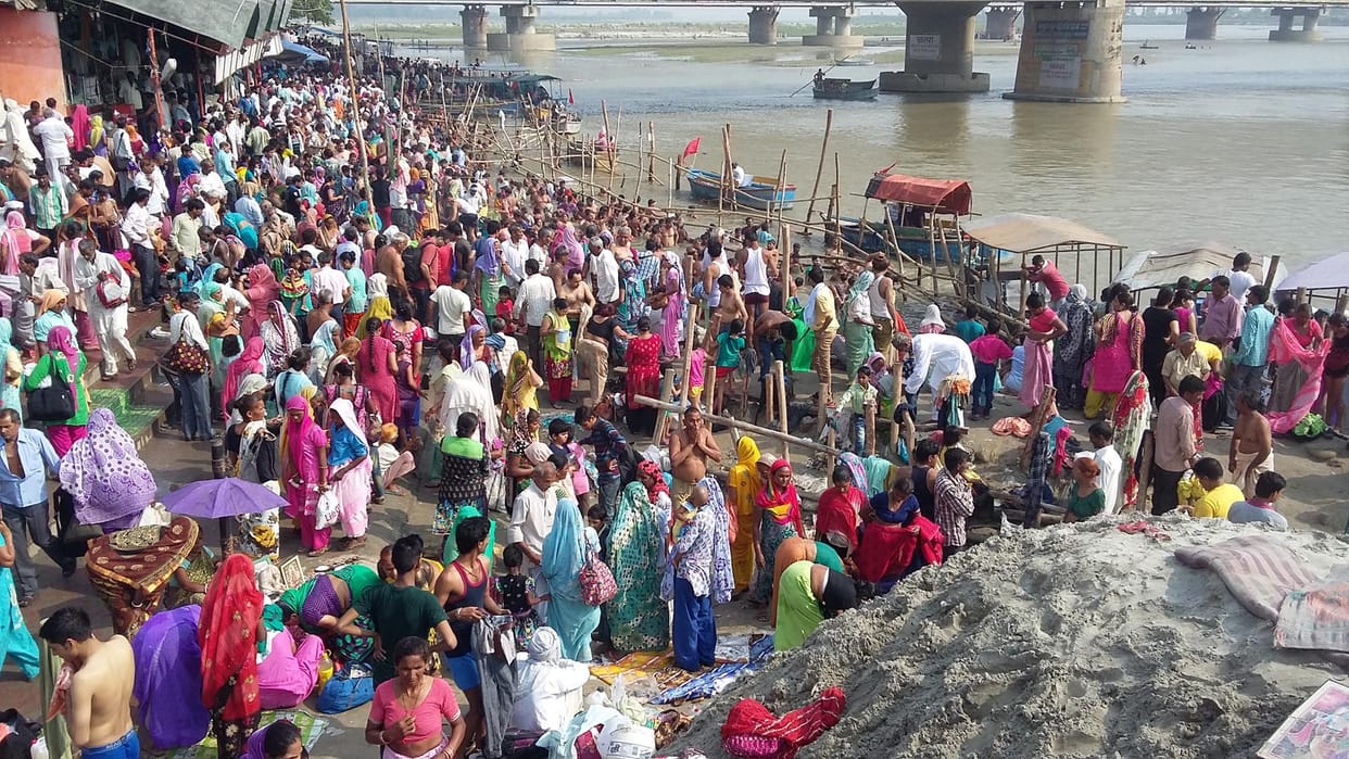 Dived into the river of faith.