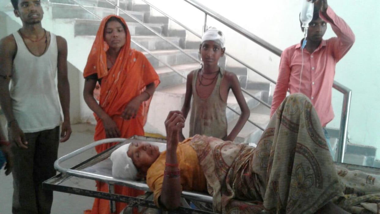Ax attack on Three family member
