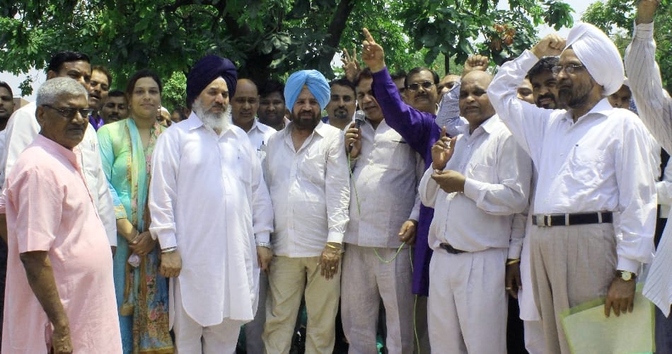 protest, bsp protest, chandigarh bsp protest, political protest against inflation, chandigarh