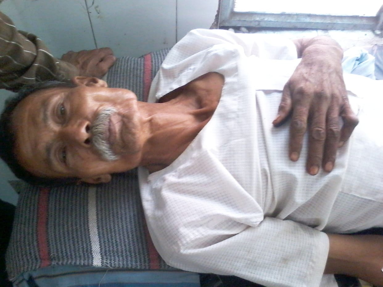 Choupal shot sleeping elderly