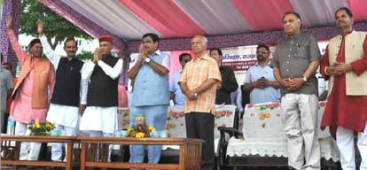 Nitin Gadkari announcement for himachal at kangra rally.