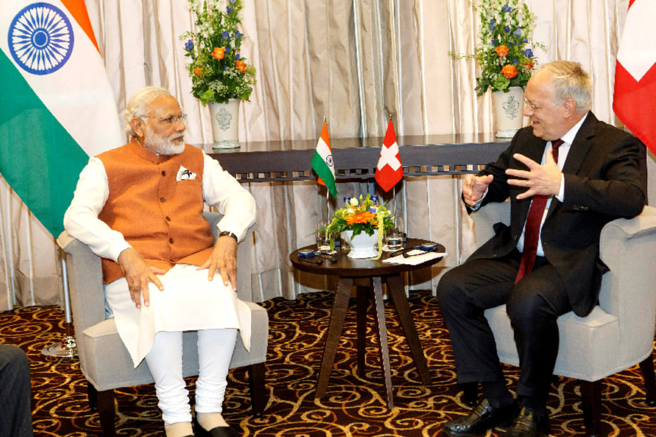 Modi in Geneva, both nation to discuss black money issue