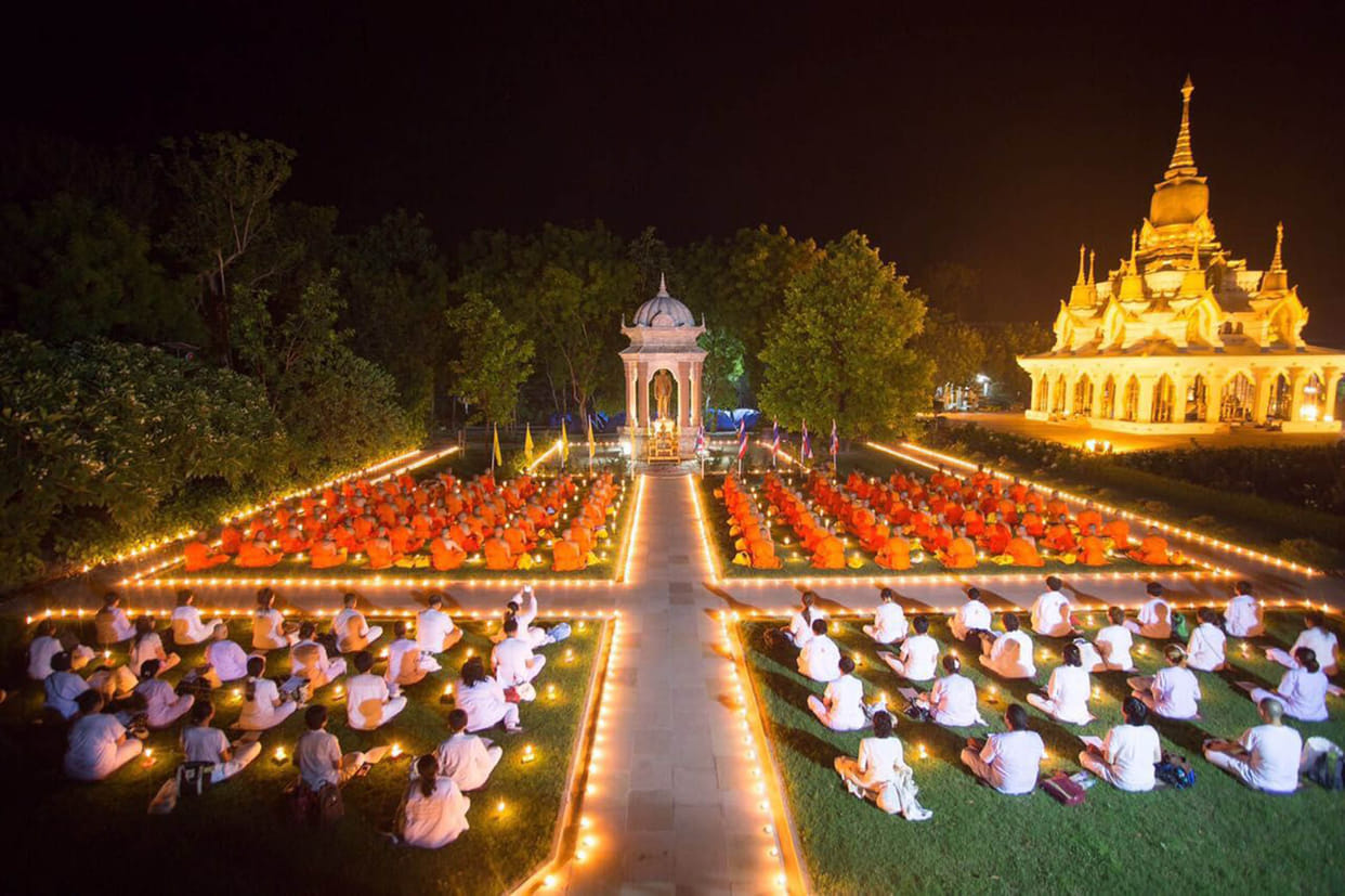 118 bhants worshipped in thai temple