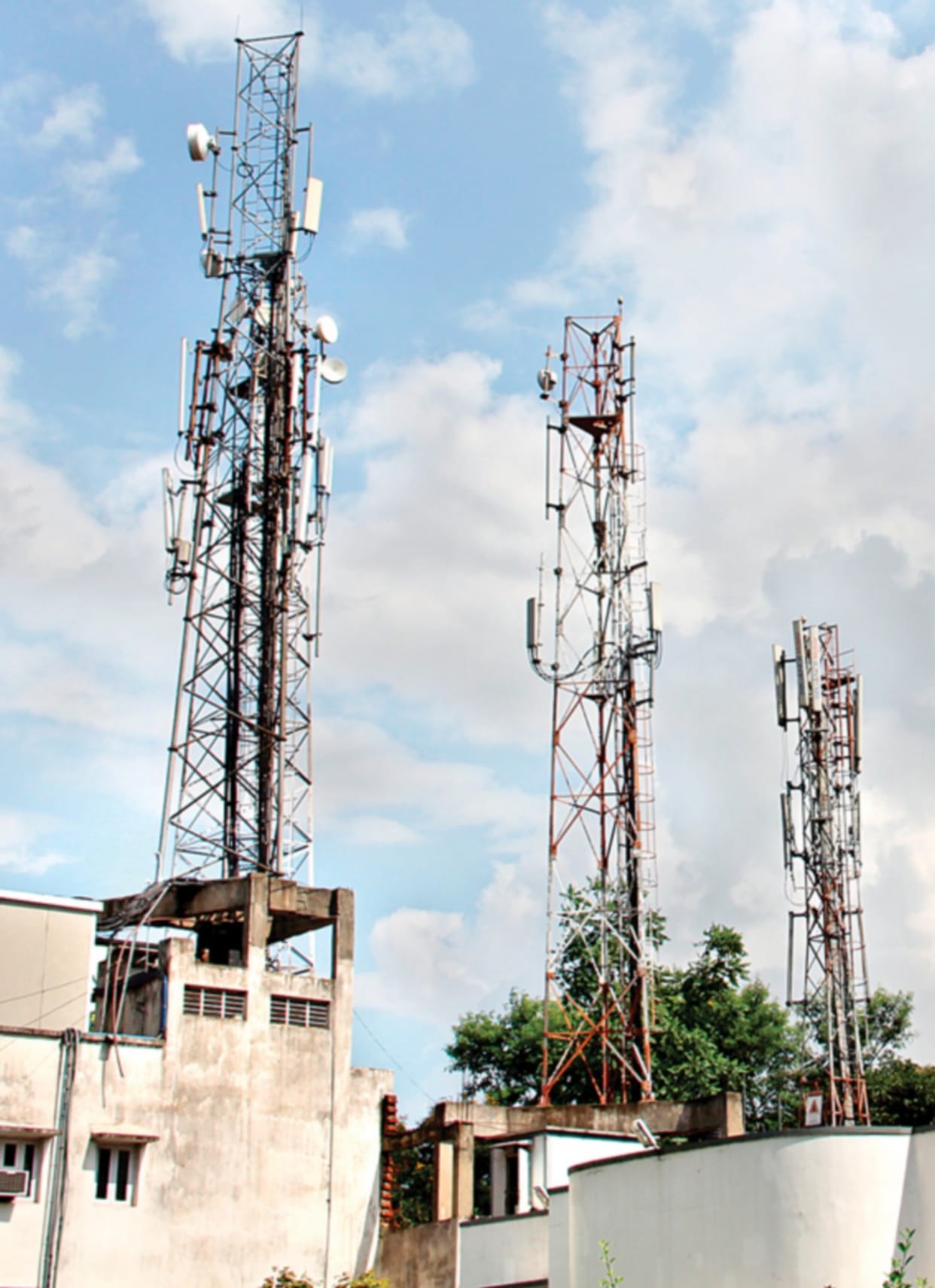 The mobile tower sounded without permission