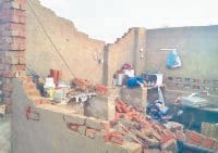 house, three injured, hospital, narnaul