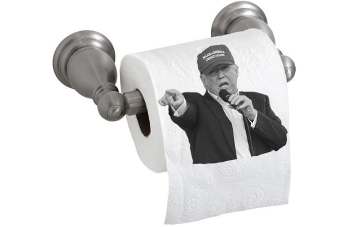 Trump face toilet papers in demand in US